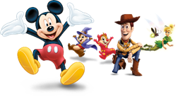 Mickey and friends